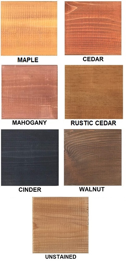 Stain Options for the Serenity Pergola Stain Options for the Serenity Pergola